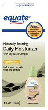 equate naturally beaming daily moisturizer