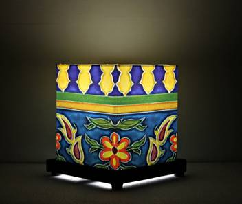9 Gifts Moroccan Blue Yellow Table Lamp Price In India Buy 9