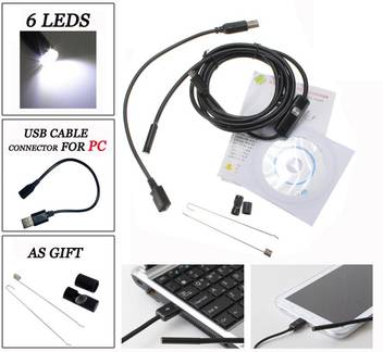 Adraxx 6 7mm Lens Ip67 Usb Android Endoscope Borescope Waterproof Tube Snake Camera For Android Phone And Pc 1001666 Led Light Price In India Buy Adraxx 6 7mm Lens Ip67 Usb