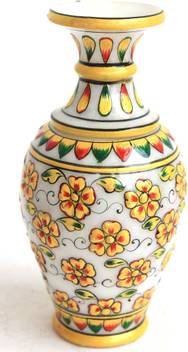 Craft International Marble Flower Pot Painted Stoneware Vase Price