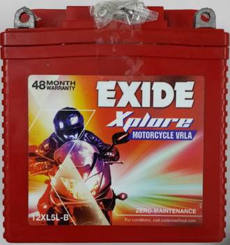 Exide 12xl5l B 5 Ah Battery For Bike