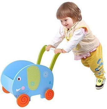 wooden shopping cart walker