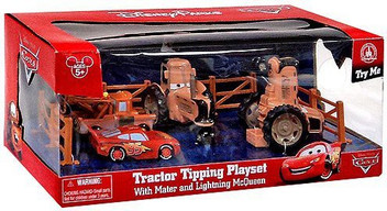 disney tractor tipping playset