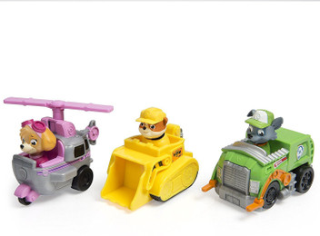 paw patrol 3 pack vehicle set