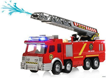 toy fire truck with working water hose