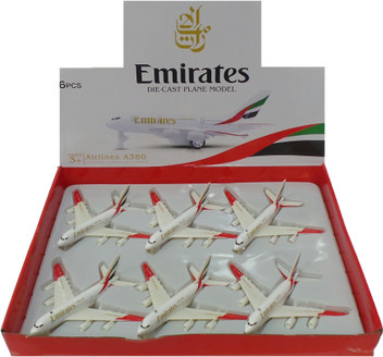 emirates toy plane set