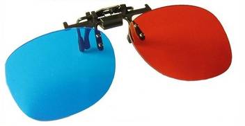3ds Clip On Anaglyph Red Blue 3d Glasses Video Glasses 3ds Flipkart Com