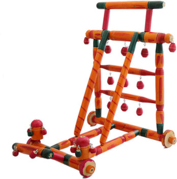 wooden baby walker flipkart