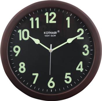 Kothari Night Glow Analog 28 Cm X 28 Cm Wall Clock Price In India Buy Kothari Night Glow Analog 28 Cm X 28 Cm Wall Clock Online At Flipkart Com