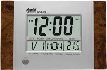 Ken Tech Atomic Lcd Wall Clock With Temperature Date Humidity Amazon In Health Personal Care