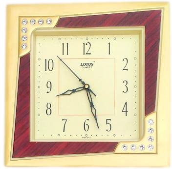 Lotus Quartz Analog 25 Cm X 25 Cm Wall Clock Price In India Buy Lotus Quartz Analog 25 Cm X 25 Cm Wall Clock Online At Flipkart Com