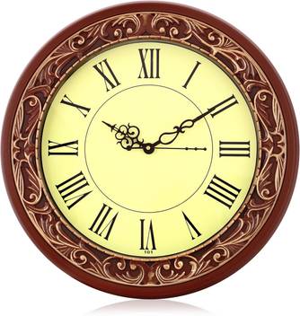 Arete Sonic101 Brown Roman Numeral Analog 36 Cm X 36 Cm Wall Clock Price In India Buy Arete Sonic101 Brown Roman Numeral Analog 36 Cm X 36 Cm Wall Clock Online At Flipkart Com