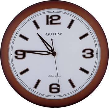 Guten Analog 12 Cm X 12 Cm Wall Clock Price In India Buy Guten Analog 12 Cm X 12 Cm Wall Clock Online At Flipkart Com
