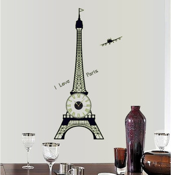 /"Glows in the dark/" Paris Wall Decal Decor For Living room