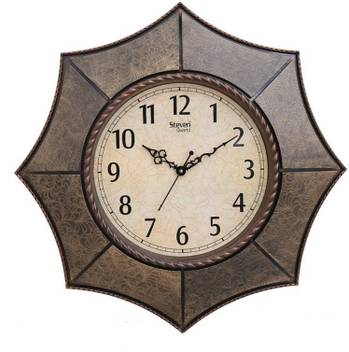 Steven Quartz Analog 55 Cm X 55 Cm Wall Clock Multicolor With Glass