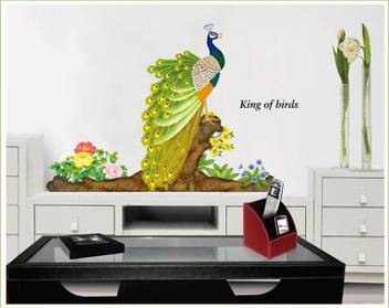 Oren Empower Beautiful Peacock Large Wall Sticker Price In India Buy Oren Empower Beautiful Peacock Large Wall Sticker Online At Flipkart Com