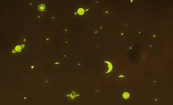 Wall Design Night Glow Stars Moon