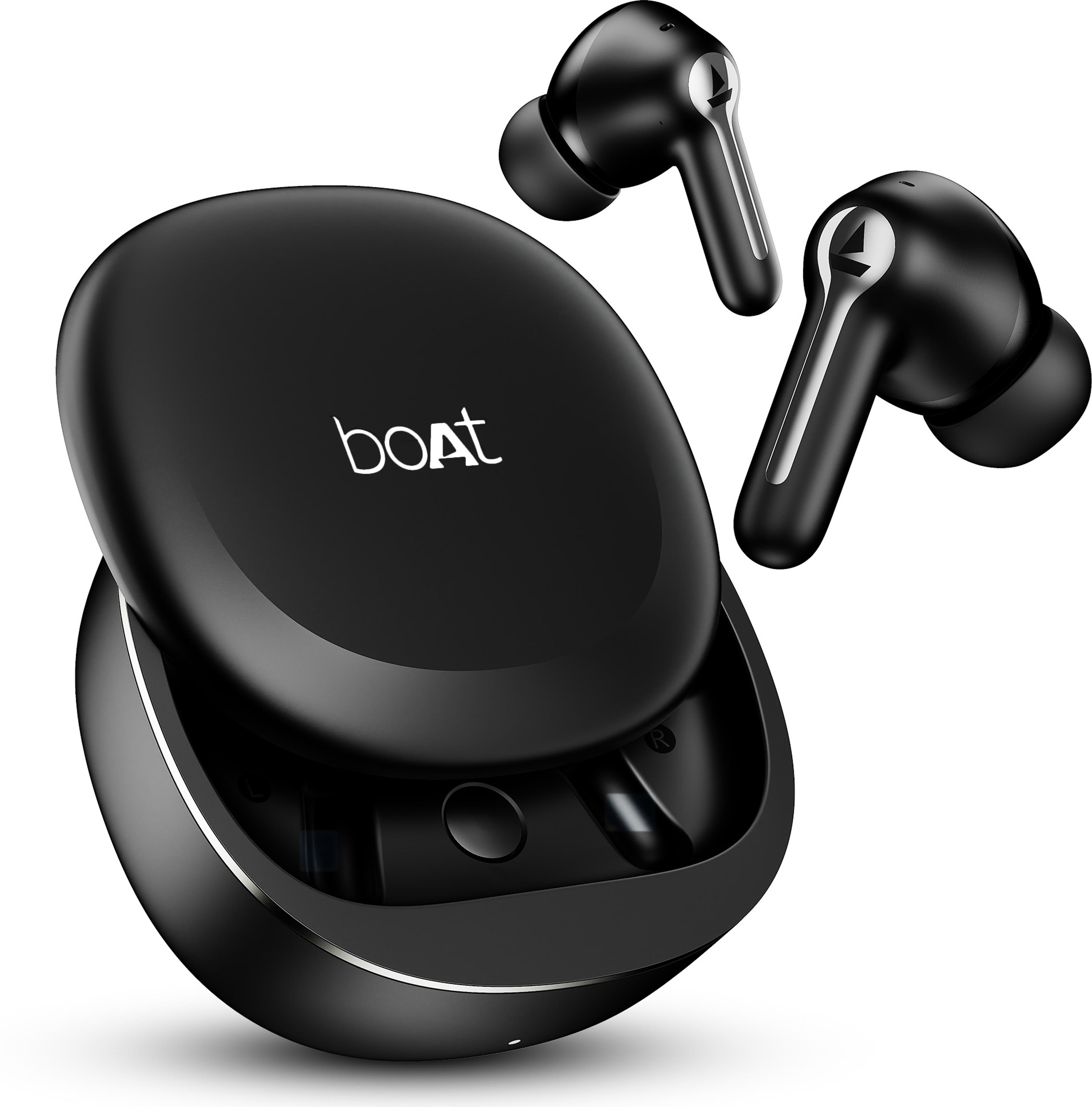 boAt Airdopes Prime 511, Volume Swipe Controls, 50H Battery, 4Mics ENx, App Support Bluetooth(Active Black, True Wireless) - 78% off at DetectaDeal