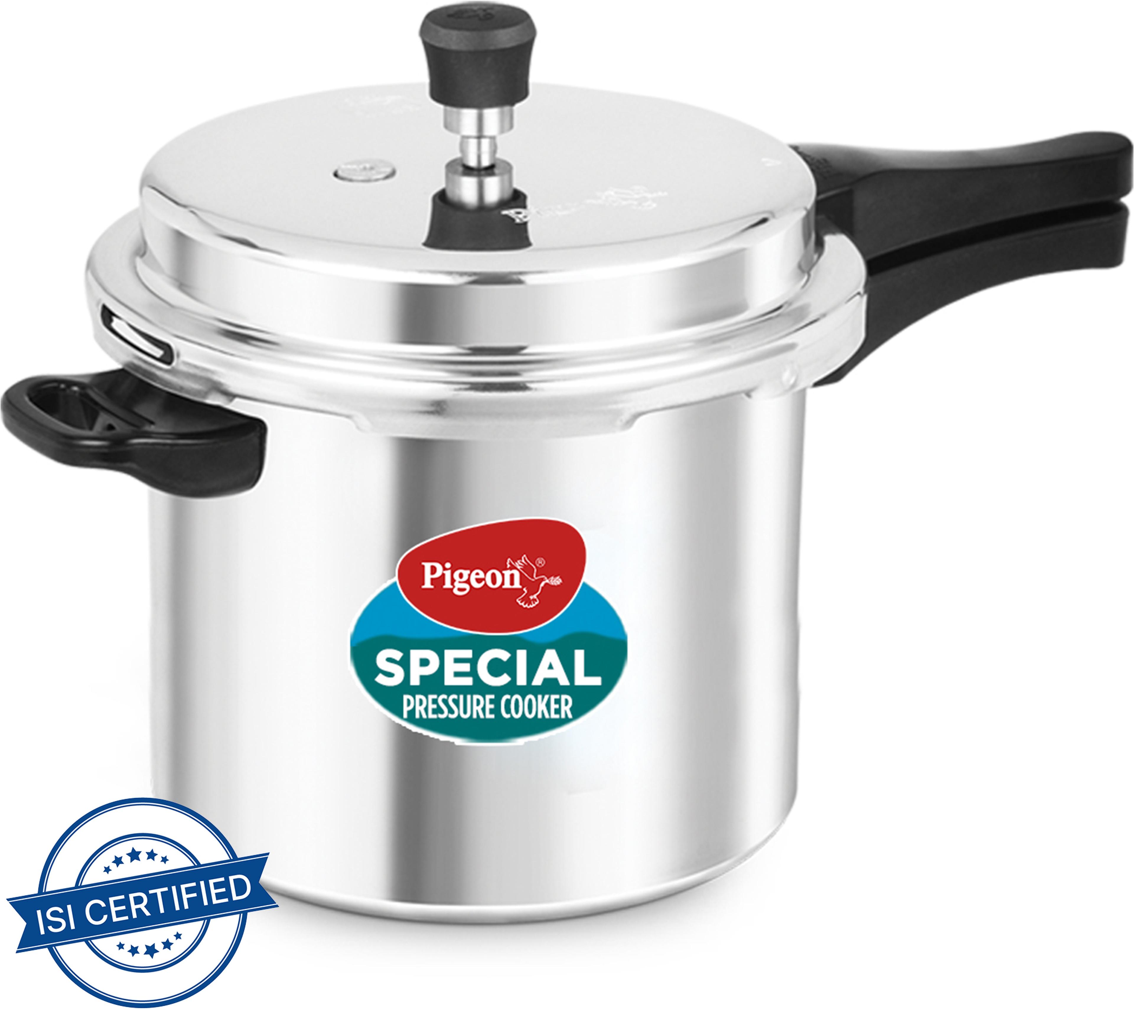 Pigeon Special 7.5 L Outer Lid Induction Bottom Pressure Cooker(Aluminium) - 40% off at DetectaDeal