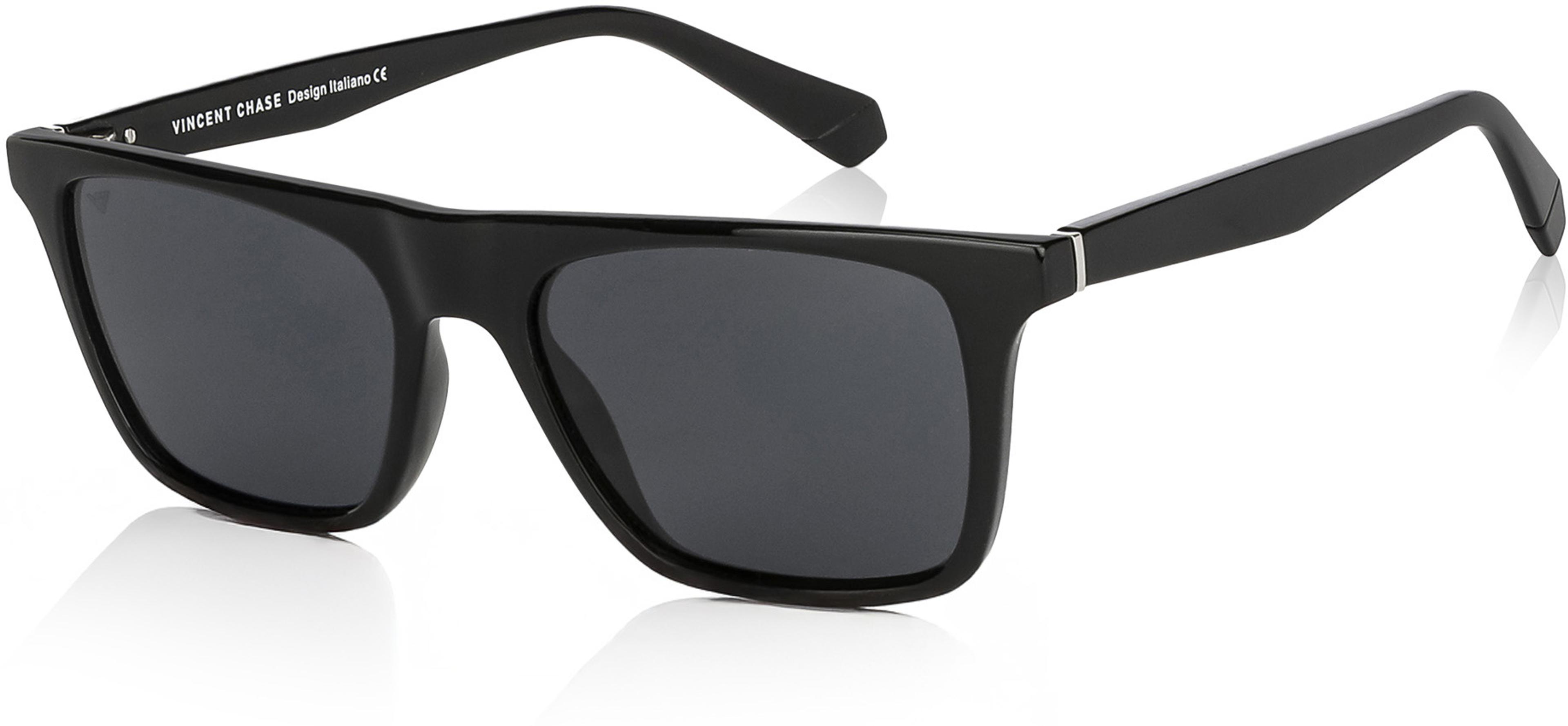 VINCENT CHASE by Lenskart Wayfarer Sunglasses(For Men & Women, Black) - 57% off at DetectaDeal