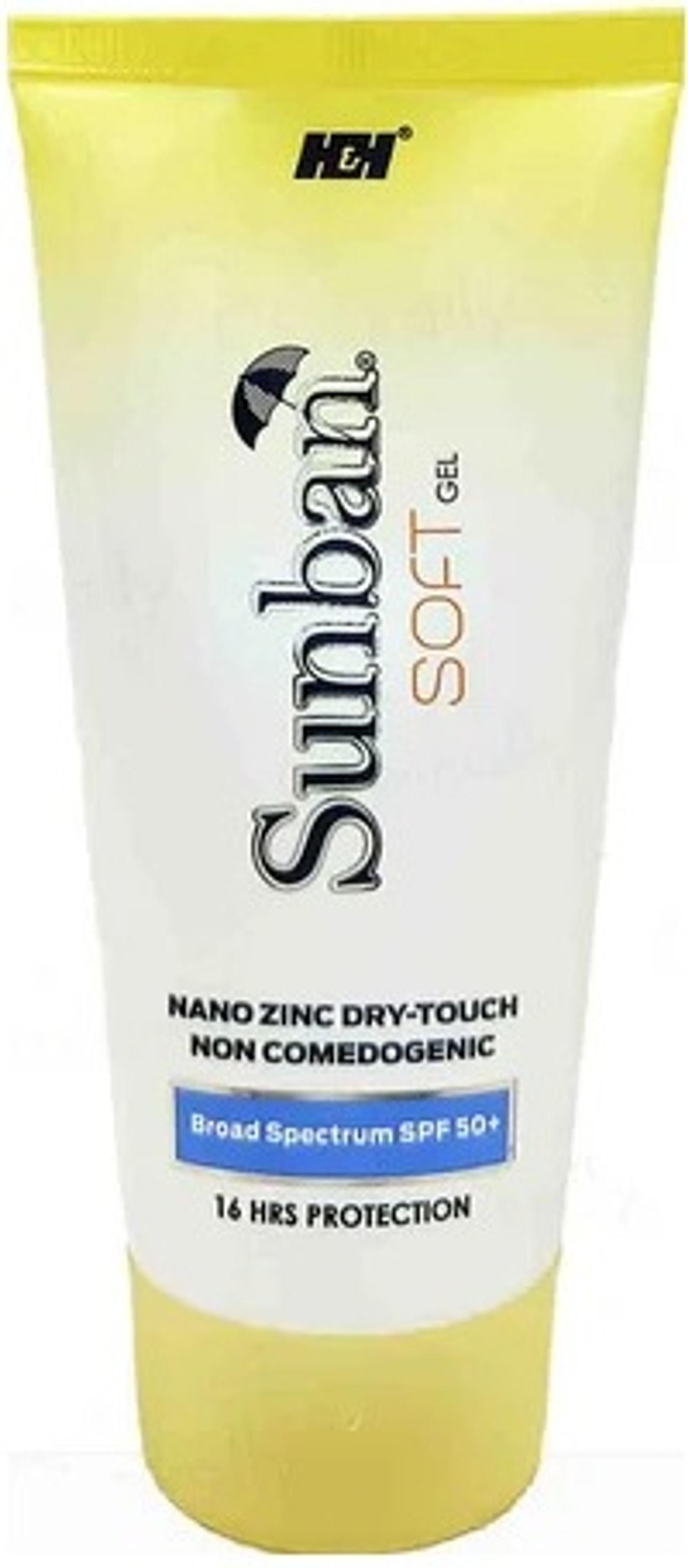 sunban Sunscreen - SPF 50+ PA+++ Soft Gel (Nano Zinc Dry-Touch)(75 g) - 18% off at DetectaDeal