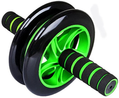 

Fitness AD Double Wheel Ab Exerciser(Green, Black), Black;green
