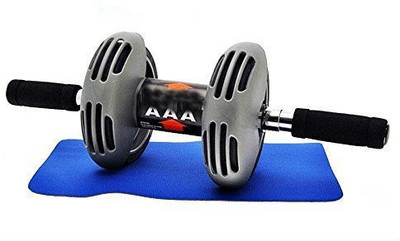 

Shrih Slim Body Fitness Wheel Roller Ab Exerciser(Black, Silver)