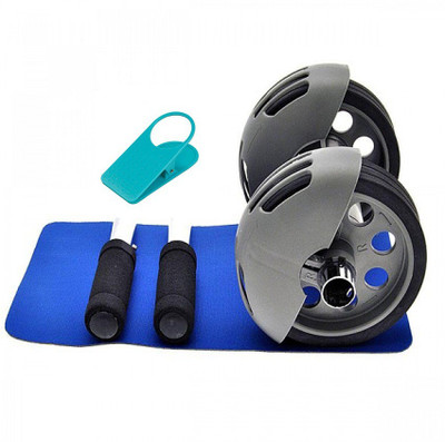 

Abroller Total Body Power Slider Strech Roller Exercise Equipment Wheel Pushup Device With Clip Holder Ab Exerciser(Black)