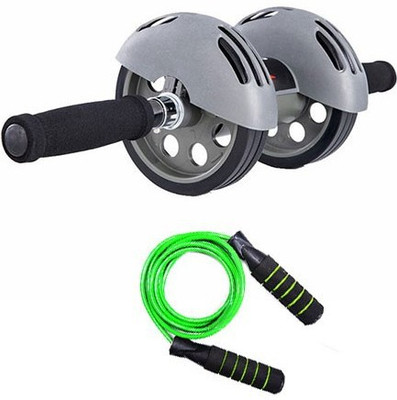 

Skyfitness Skipping rope with power roller Ab Exerciser(Multicolor)