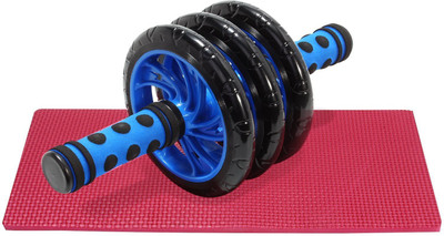 

Shrih Knee Mat With Triple Wheel Roller Ab Exerciser(Blue)