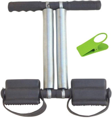 

Tummy Trimmer Black Double Spring Resistance Tube Body Waist Fitness Machine Ab Exerciser(Black)