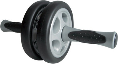 

KAMACHI Wheel Exercise Ab Exerciser(Silver, Black), Black;silver