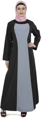 Momin Libas Polyester Solid Burqa(Multicolor)