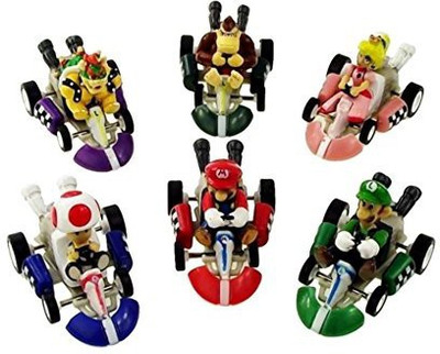 

BP Mario Kart Cars Pull Backs Set(Multicolor)