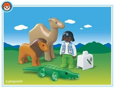 

Playmobil 123 Zoo Veterinarian Play Set(Multicolor)