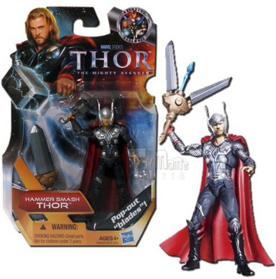 

Hasbro Thor: The Mighty Avenger Action Figure #07 Hammer Smash Thor 3.75 Inch(Multicolor)
