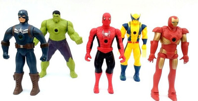 

Asa Products action figure(Red, Yellow, Green, Red, Blue)