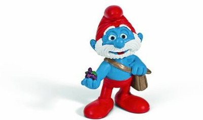 

Schleich North America Papa Smurf with Bag(Multicolor)