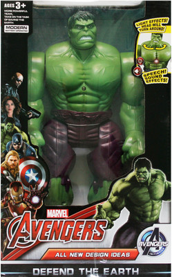 

9 Perfect Avenger Hulk Man Walking, Moving Head, Sound & Light(Green)