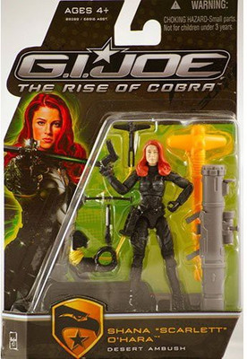 

G.I. Joe The Rise of Cobra 3 3/4" Action Figure Shana "Scarlett" O' Hara (Desert Ambush)(Multicolor)