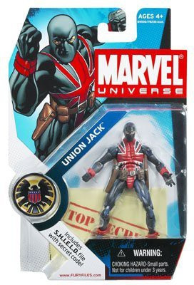 

Marvel Universe Series 1 Action Figure #26 Union Jack 3.75 Inch.(Multicolor)