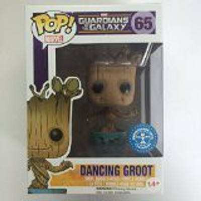 

Funko Marvel Guardians of the Galaxy POP! Marvel Dancing Groot Exclusive Vinyl Bobble Head #65 [Blue Pot](Multicolor)