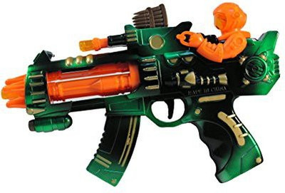 

Whoa...Stuff!! Rocket Launching Pistol / Machine Gun Lights & Sounds(Multicolor)