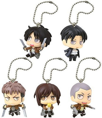 

Tomy Takara Attack On Titan Chimi Chara Mascot Part 2 Set Of 5(Multicolor)