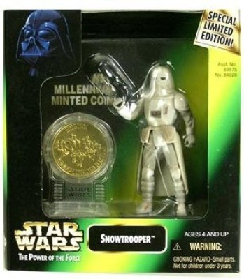 

Hasbro Star Wars: Power of the Force Millenium Coin Edition Snowtrooper Action Figure(Multicolor)