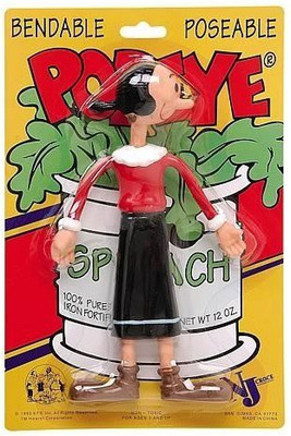 

NJ Croce Retro Olive Oyl Bendable Figure(Multicolor)