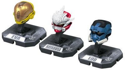 

McFarlane Toys HALO Helmet 3PKs Series 1 - Set 4: EOD (Blue), Hayabusa (Red), Eva (Yellow)(Multicolor)