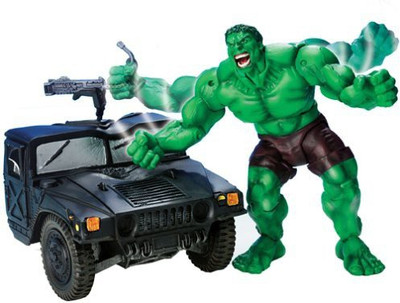 

Toybiz Smash & Crush Hulk with Military Truck & Smashing Action(Multicolor)