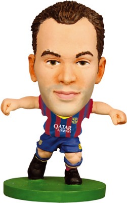 SoccerStarz Barcelona Andres Iniesta - Home Kit 2014 Figure(Multicolor)