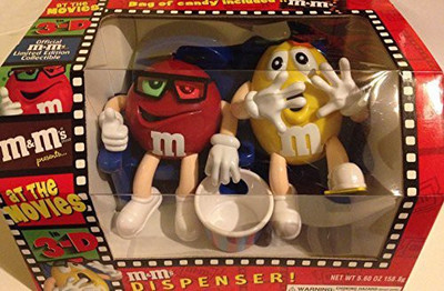 

At The Movies M&m"s Candy Dispenser At the Movies in 3d Collectible(Multicolor)